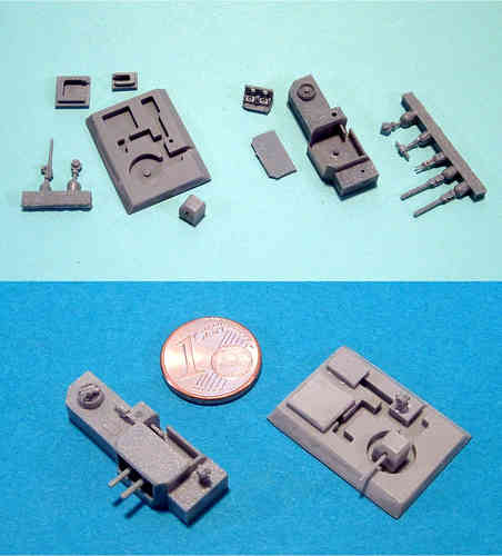 1/700 Geschützbunker Set