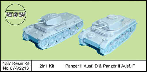 1/87 Panzer II Ausf. D & Panzer II Ausf. F
