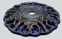 Lampenkappe Jugendstil 2 braun ca. 85 mm