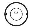 Bevel circle 50,8 mm