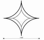 Bevel Star 108,0 x 108,0 mm