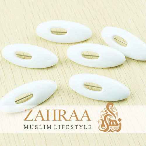 Safety Pins 6 Pieces White