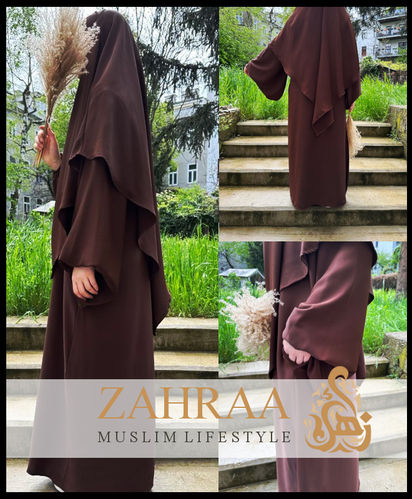 Abaya Madina Silk Mit Khimar One Size
