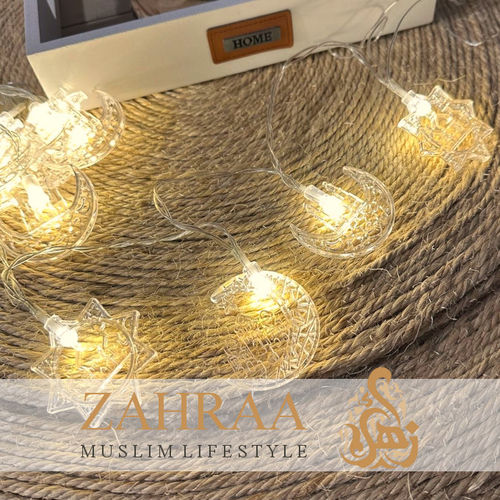 Ramadan Eid Lichterkette Mond & Stern Masjid