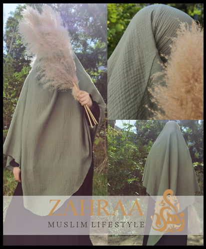 Khimar Mousselin 1-lagig
