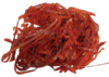 Lachsstreifen aus lachsabschnitte gesalzen und getrocknet