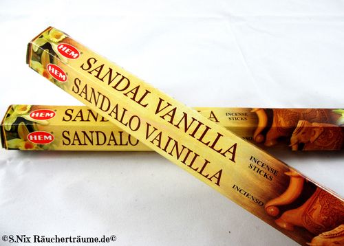 HEM Räucherstäbchen Sandel Vanilla / Sandelholz Vanille