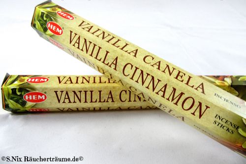 HEM Räucherstäbchen Vanilla Cinnamon - Vanille Zimt