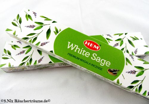 HEM Räucherstäbchen White Sage Masala / Weißer Salbei Premium